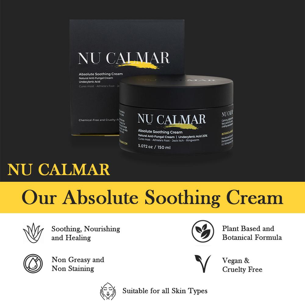 NU CALMAR Antifungal Cream Cures Most Athletes Foot, Jock Itch & Ringworm Cream Nu Calmar 